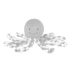 Nattou plüss játék 23cm Octopus - szürke/fehér
