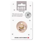 BIBS játszócumi - Colour natúr kaucsuk 0-6 hó púderrózsaszín 1 db tasakban