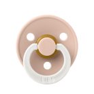 BIBS játszócumi - Colour natúr kaucsuk éjszakai 0-6 hó púderrózsaszín 1 db tasakban