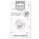 BIBS játszócumi - Colour natúr kaucsuk 0-6 hó hófehér 1 db tasakban