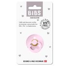 BIBS játszócumi - Colour natúr kaucsuk 6-18 hó babarózsaszín 1 db tasakban