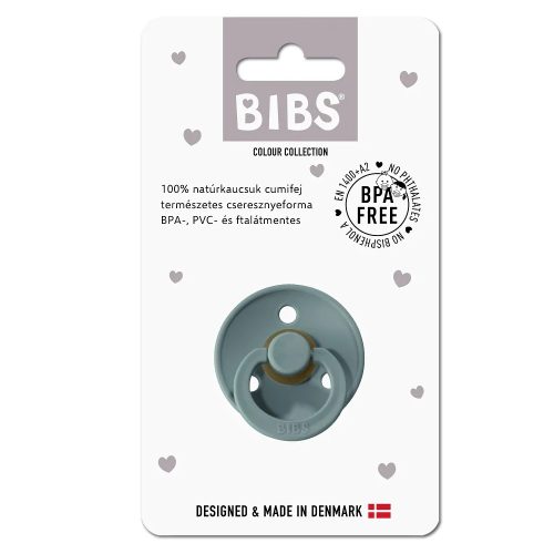 BIBS játszócumi - Colour natúr kaucsuk 6-18 hó óceán 1 db tasakban