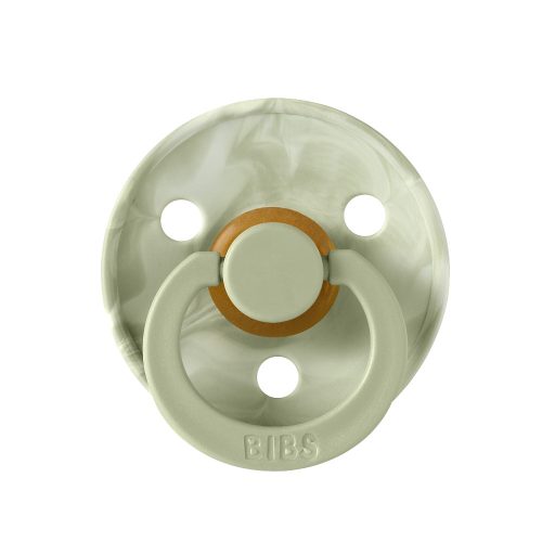 BIBS játszócumi – Tie Dye natúr kaucsuk 0-6 hó zsálya és krémfehér 2 db