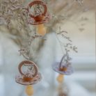 BIBS játszócumi - Boheme natúr kaucsuk 6-18 hó cseresznyevirág és hamvas lila 2 db