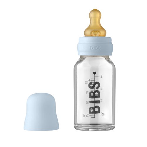 BIBS cumisüveg szett üveg 110ml pasztellkék