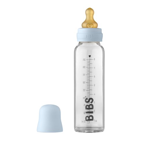 BIBS cumisüvegszett üveg 225ml pasztellkék