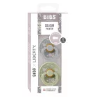BIBS játszócumi - X Liberty Colour natúr kaucsuk 0-6 hó capel zsálya 2 db