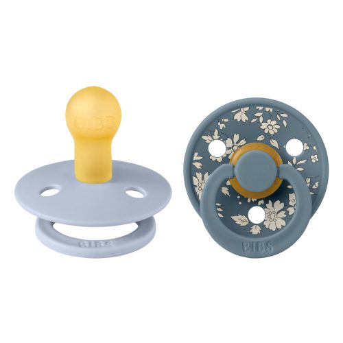 BIBS játszócumi – X Liberty Colour natúr kaucsuk 6-18 hó capel hamvaskek 2 db