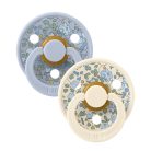BIBS játszócumi – X Liberty Colour natúr kaucsuk 0-6 hó eloise hamvaskek 2 db