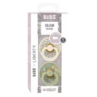 BIBS játszócumi - X Liberty Colour natúr kaucsuk 6-18 hó eloise zsálya 2 db
