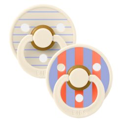   BIBS játszócumi - Studio PIN Colour natúr kaucsuk 6-18 hó krémfehér mix 2 db