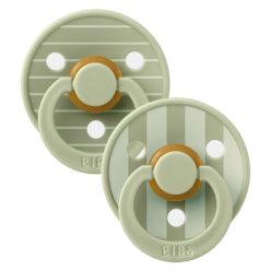   BIBS játszócumi - Studio PIN Colour natúr kaucsuk 6-18 hó zsálya mix 2 db