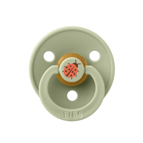 BIBS játszócumi - Studio Katica Colour natúr kaucsuk 0-6 hó zsálya 1db tasakban