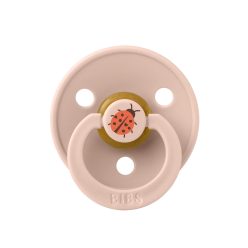   BIBS játszócumi - Studio Katica Colour natúr kaucsuk 0-6 hó púderrózsaszín 1db tasakban