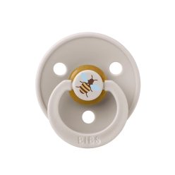   BIBS játszócumi - Studio Méhecske Colour natúr kaucsuk 6-18 hó gombaba 1db tasakban