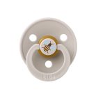 BIBS játszócumi - Studio Méhecske Colour natúr kaucsuk 0-6 hó gombaba 1db tasakban