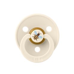   BIBS játszócumi - Studio Méhecske Colour natúr kaucsuk 0-6 hó krémfehér 1db tasakban