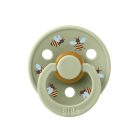 BIBS játszócumi - Studio Méhecskék Colour natúr kaucsuk 18-36 hó zsálya 1db tasakban