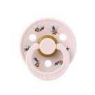 BIBS játszócumi - Studio Méhecskék Colour natúr kaucsuk 0-6 hó szirom 1db tasakban