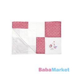 BabyOno babatakaró puha minky patchwork 75x100cm 1411/01 pink