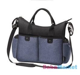 pelenkázó táska - babyono fekete kék 