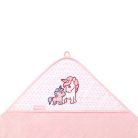 BabyOno fürdőlepedő kapucnis 100x100cm bambusz 346/01 unikornis