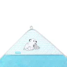 BabyOno fürdőlepedő kapucnis bambusz 100x100cm kék jegesmedve 346/02