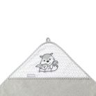 BabyOno fürdőlepedő kapucnis bambusz 100x100cm szürke róka 346/03