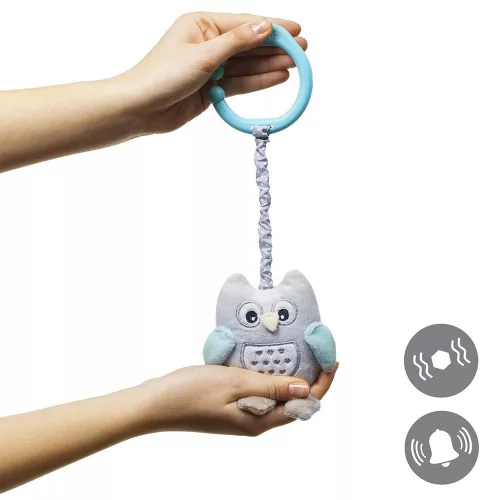 BabyOno játékfigura Sofia bagoly plüss rezgő 21cm két színben 442