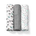 BabyOno textilpelenka színes 3db bambusz 397/02 szürke