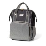   BabyOno pelenkázótáska hátizsák OSLO STYLE 30x40x16cm 1424/01 fekete/szürke