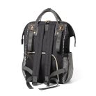 BabyOno pelenkázótáska hátizsák OSLO STYLE 30x40x16cm 1424/01 fekete/szürke