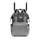 BabyOno pelenkázótáska hátizsák OSLO STYLE 30x40x16cm 1424/01 fekete/szürke