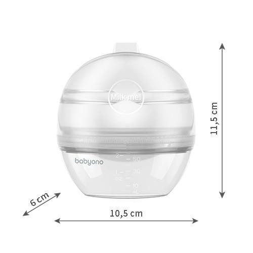 BabyOno tejgyűjtő kagyló MILK ME! - vákuumfunkcióval 1400