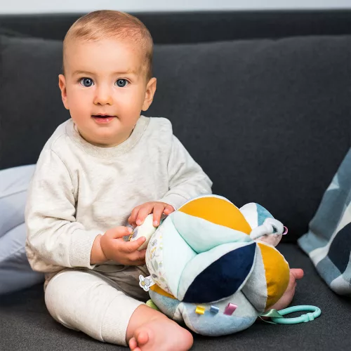 BabyOno játéklabda - Woodland puha készségfejlesztő 1436