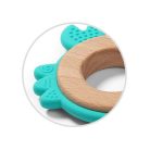 BabyOno rágóka - fa/szilikon Crab 1075/02