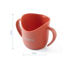 BabyOno tanulópohár - ergonómikus 6hó terrakotta 1463/02