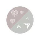BabyOno evőeszköz-készlet rozsdamentes acél szürke szív/papírrepülő 1065/02
