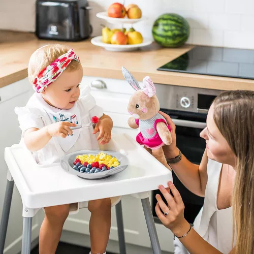 BabyOno evőeszköz-készlet rozsdamentes acél szürke szív/papírrepülő 1065/02
