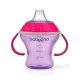 BabyOno itatópohár - csöpögésmentes puha csőrrel 3hó 180ml pink  1456/02
