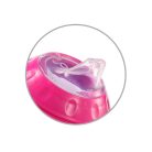 BabyOno itatópohár - csöpögésmentes puha csőrrel 3hó 180ml pink  1456/02