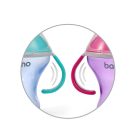 BabyOno itatópohár - csöpögésmentes puha csőrrel 3hó 180ml pink  1456/02