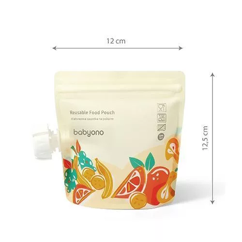 BabyOno tasak bébiételekhez - újratölthető 150ml 5db 1467