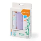 BabyOno textilpelenka színes 3db bambusz orgona 397/08