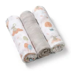   BabyOno textilpelenka színes 3db bambusz világosszürke 397/09