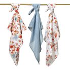 BabyOno textilpelenka színes 3db acélkék 348/07