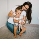 BabyOno szundikendő - Willy kutyus cumitartóval plüss 1523