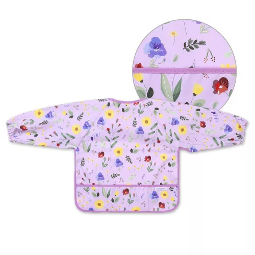 BabyOno előke - hosszú ujjas vízálló Garden 6hó-2év 1476/01