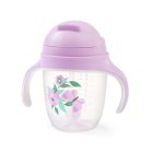 BabyOno itatópohár szívószállal füllel 240ml lila 1464/05