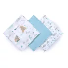 BabyOno textilpelenka színes 3db bambusz világoskék 397/12
